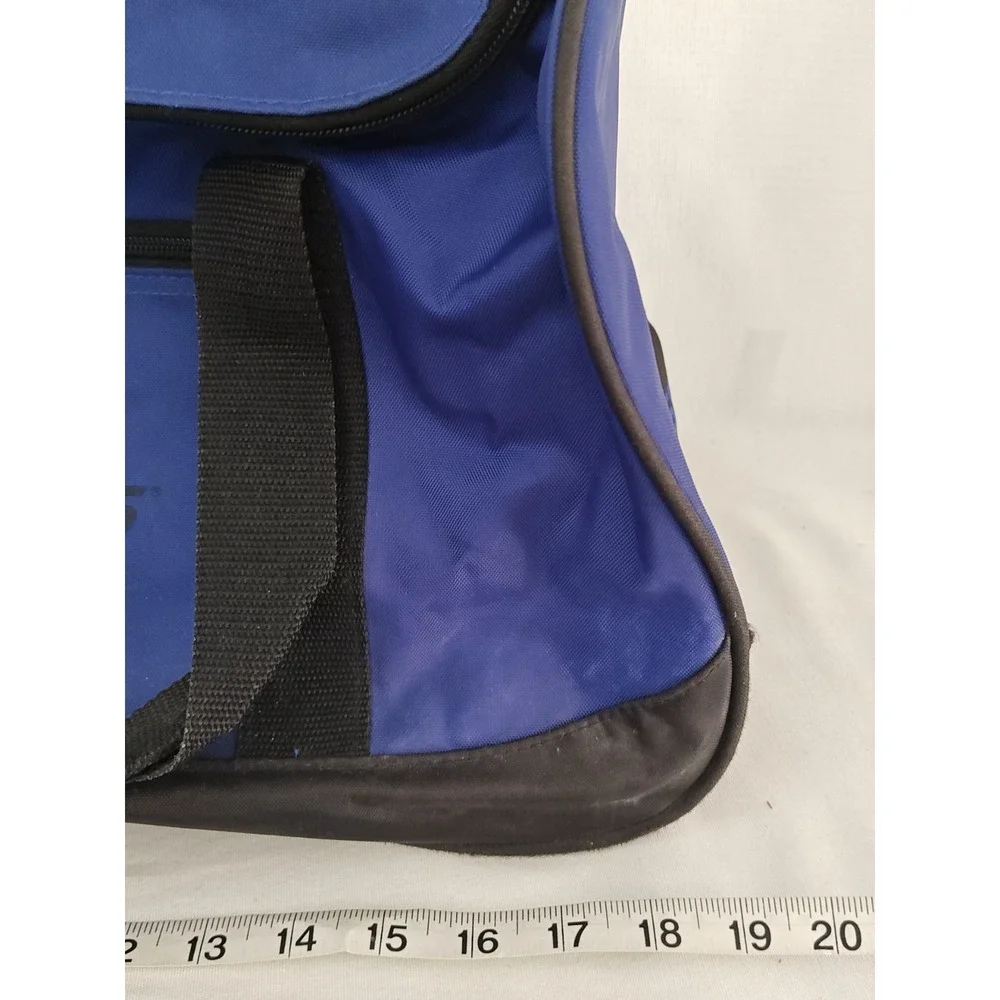 24 Hour Fitness‎ Gym Bag Sports Duffle Travel Blue Vintage Canvas With Strap